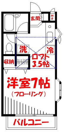 エスポワールニイヤＡの物件間取画像